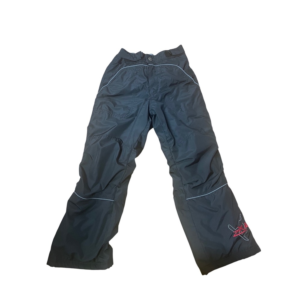 ZeroXposur Kids Black Insulated Snow Pants Fleece Lined Size M‎ 10/12 RN50411